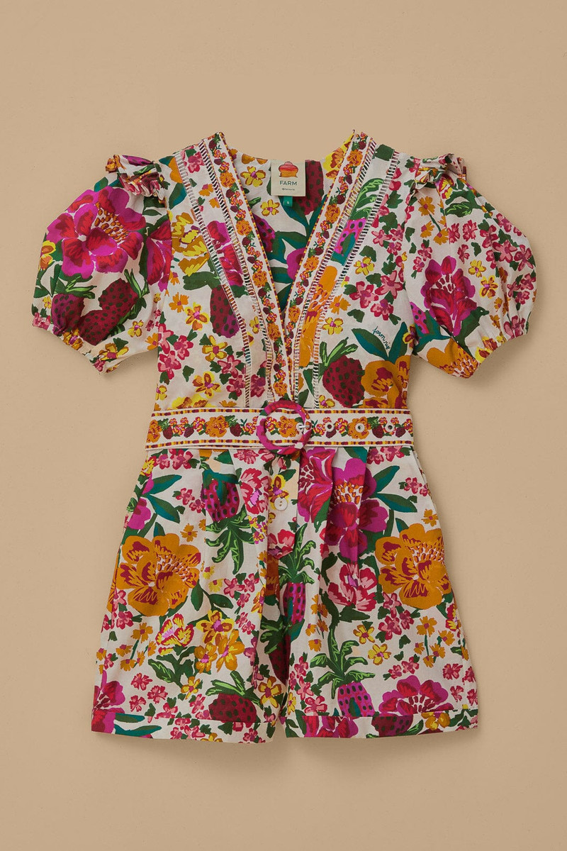 Off-White Flowerful Sketch Romper 8