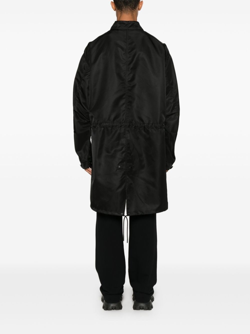 logo-appliqué parka - 4