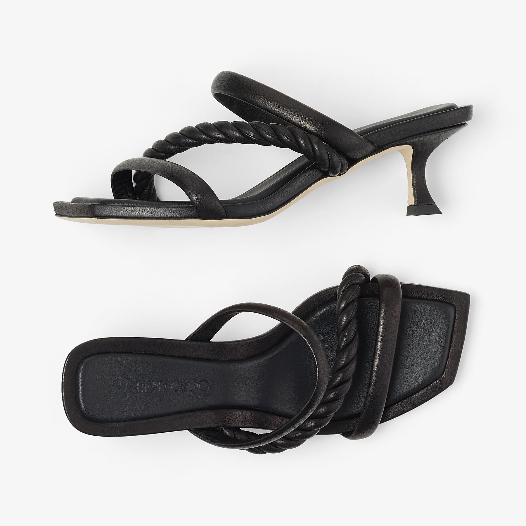 Diosa 50
Black Leather Sandals - 5