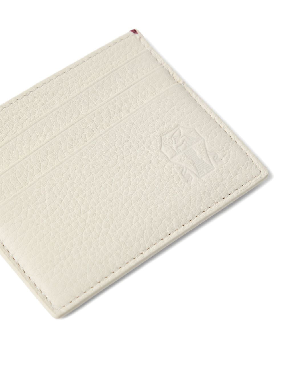 logo-debossed cardholder - 3