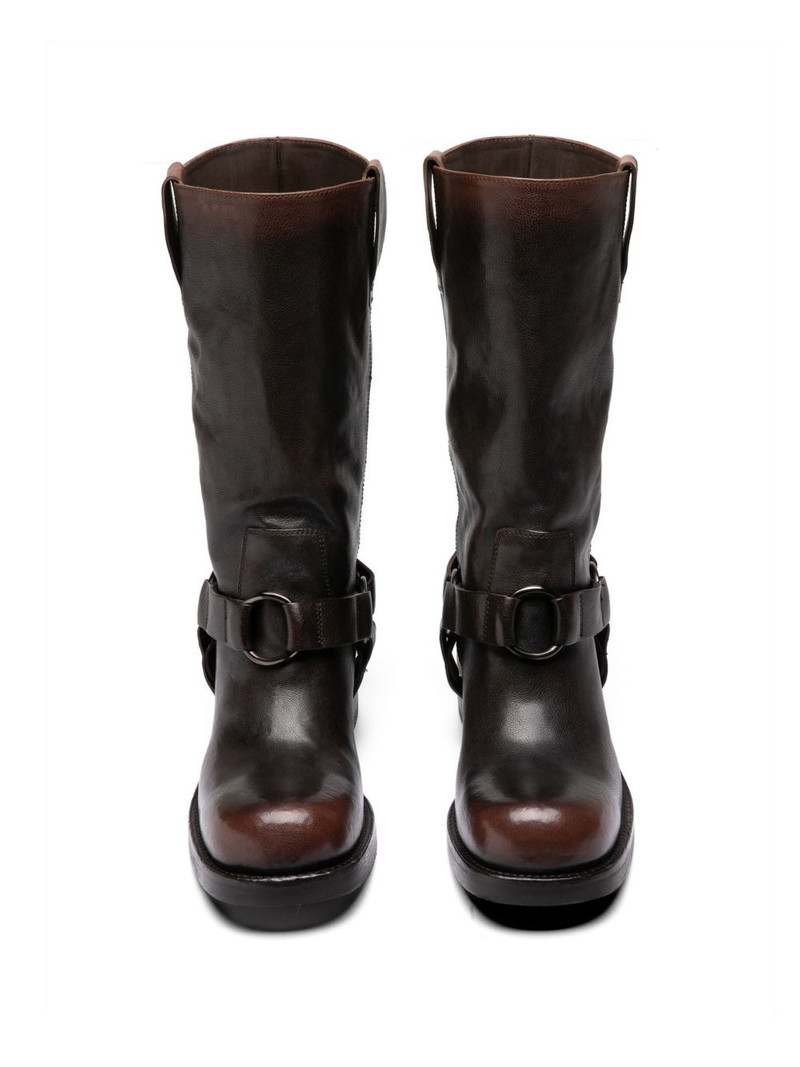 Dana 004 leather biker boots 5