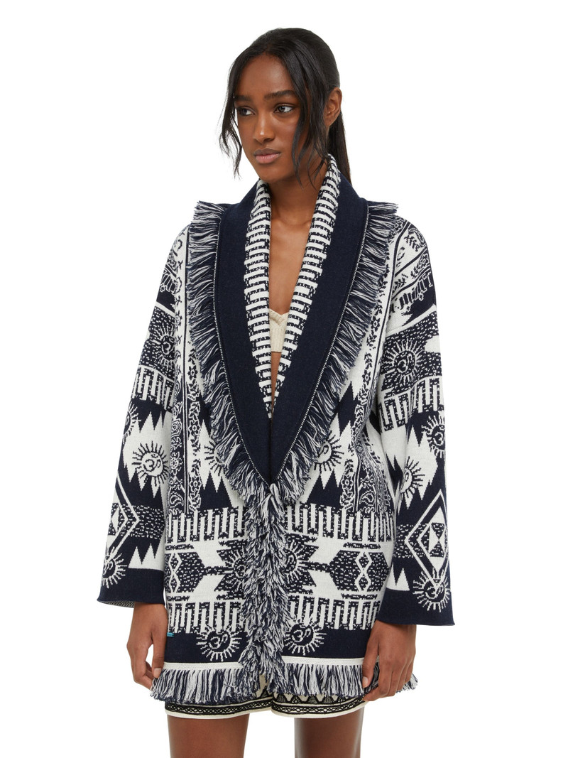 Wood Block Ibrid Jacquard Cardigan 9