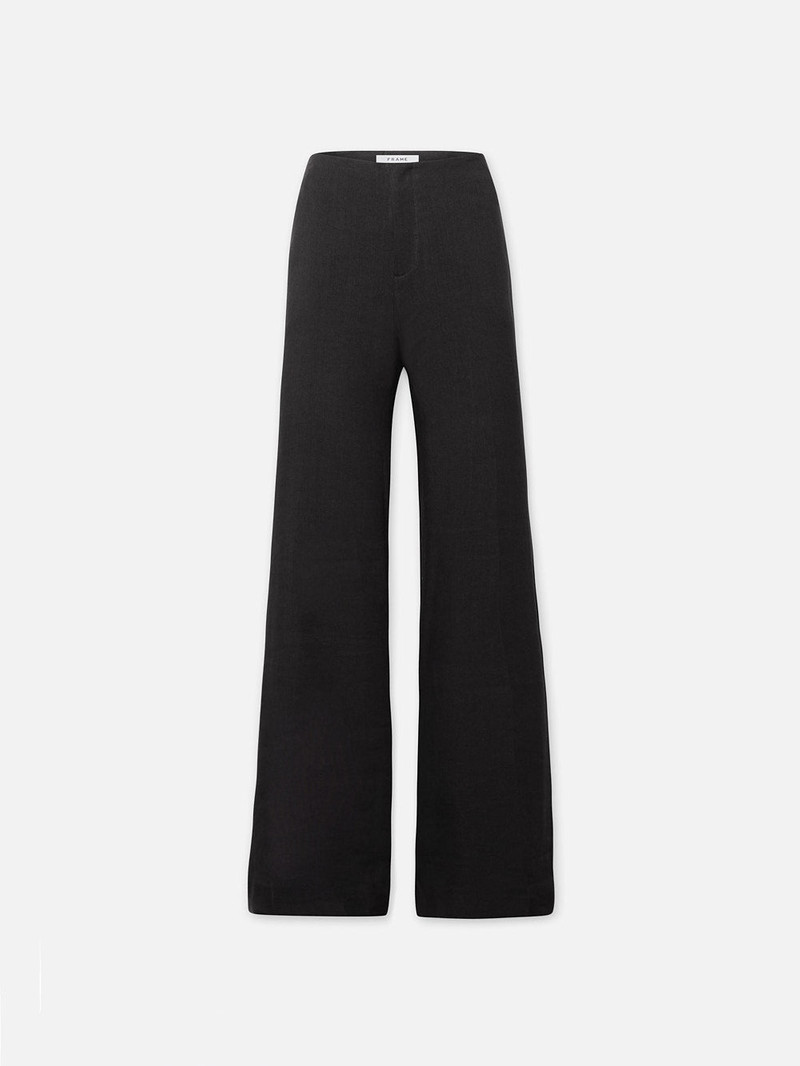 High Rise Wide Leg Trouser in Black 1
