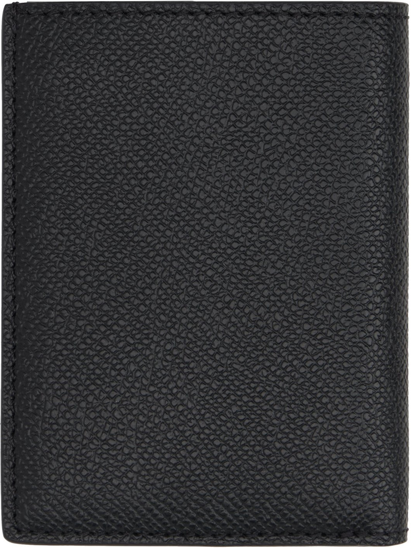 TOM FORD Black Small Grain Leather Folding Card Holder outlook