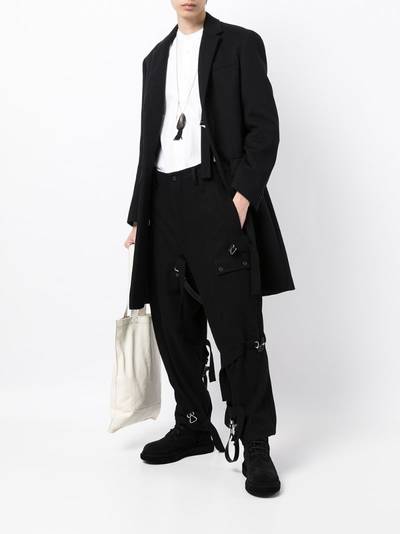 Yohji Yamamoto suspender-strap trousers outlook