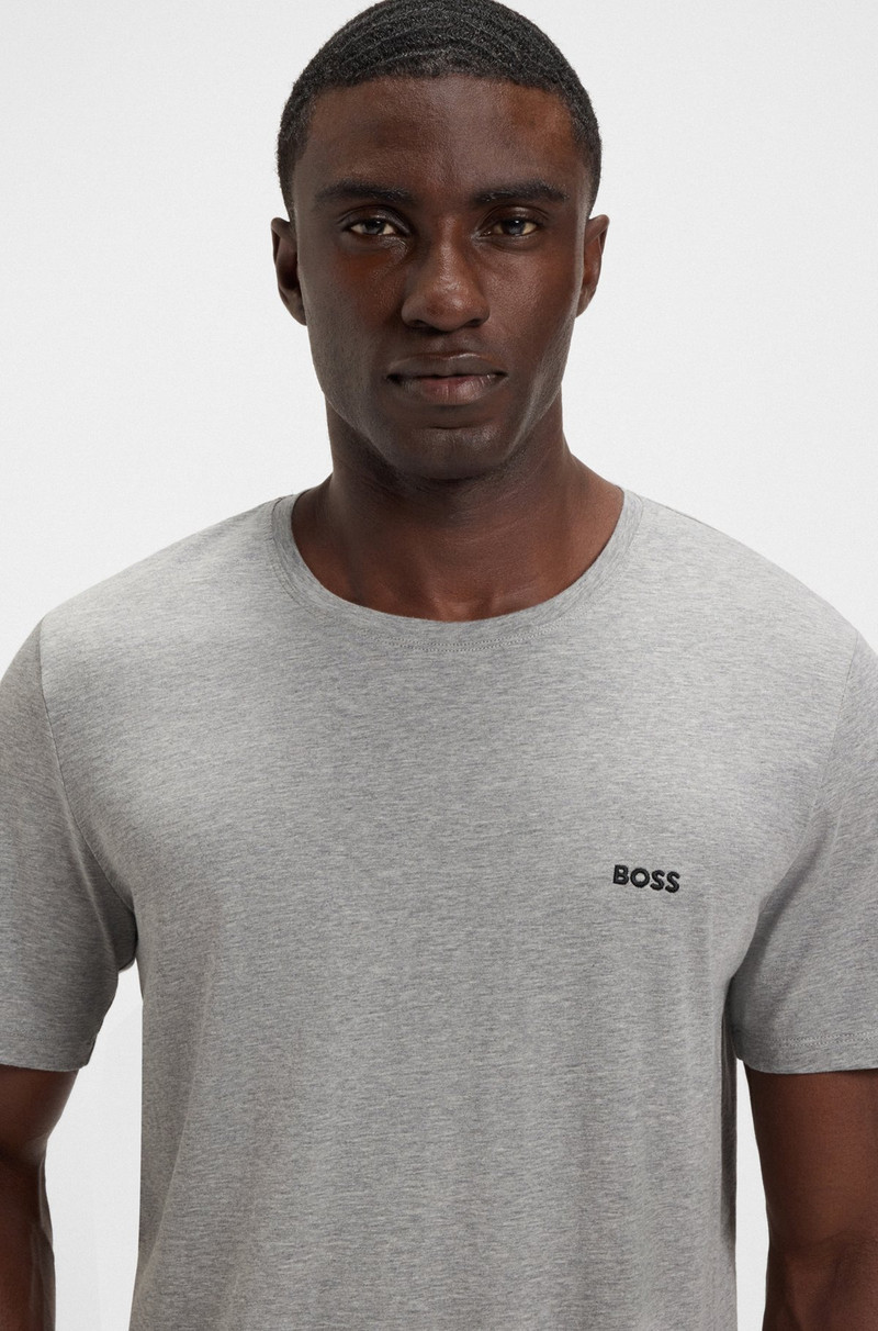 BOSS STRETCH-COTTON REGULAR-FIT T-SHIRT WITH LOGO DETAIL outlook