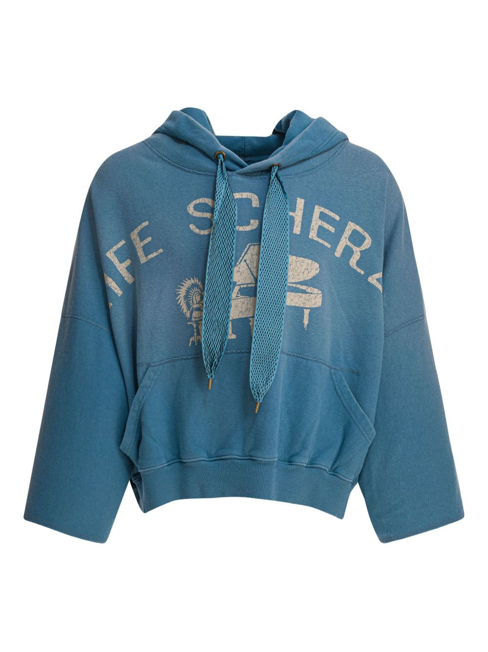graphic-print drawstring hoodie - 1