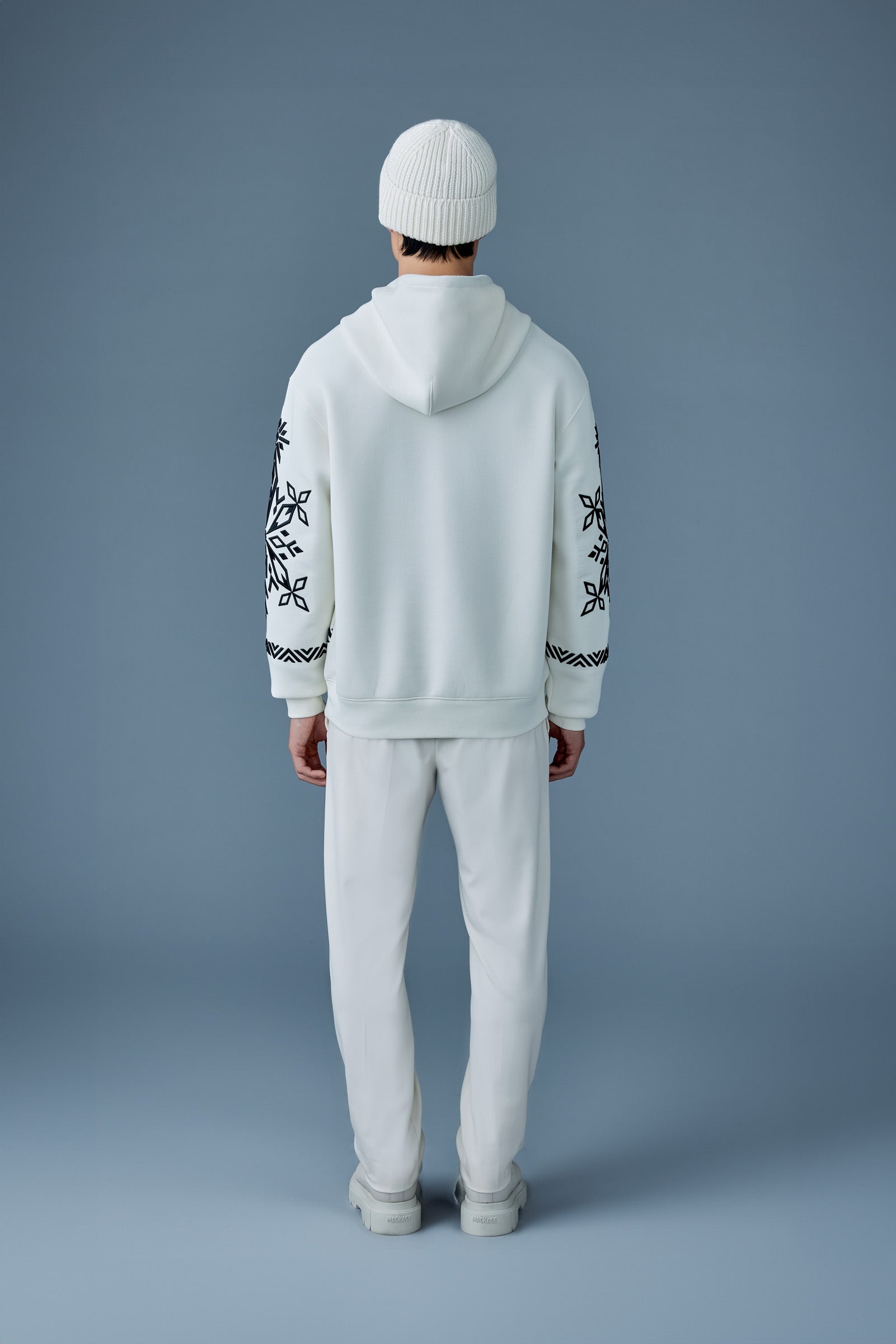 OLSEN Snowflake embroidery hoodie - 4
