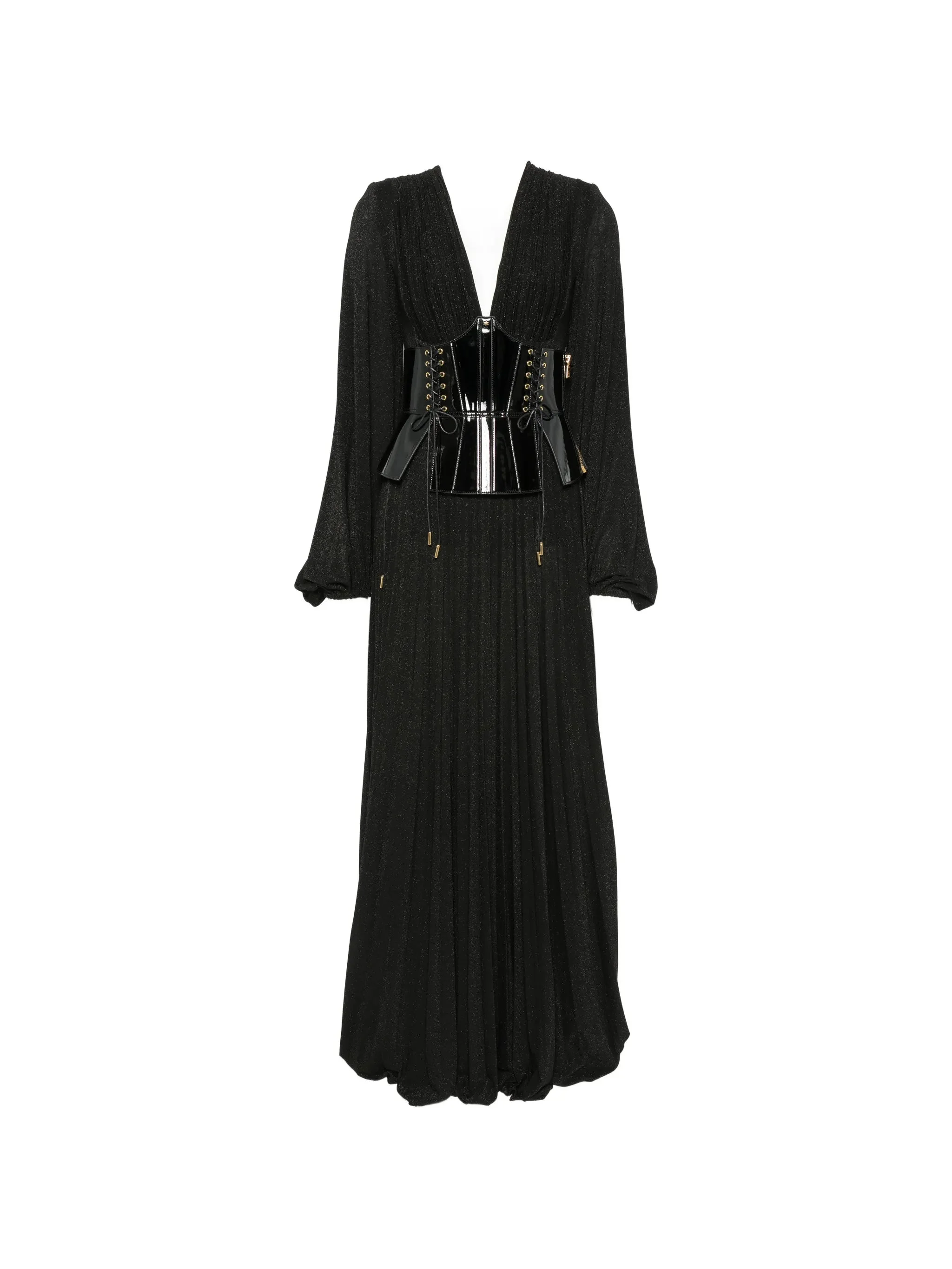 Elisabetta Franchi Corset-style Pleated Maxi Dress - 1