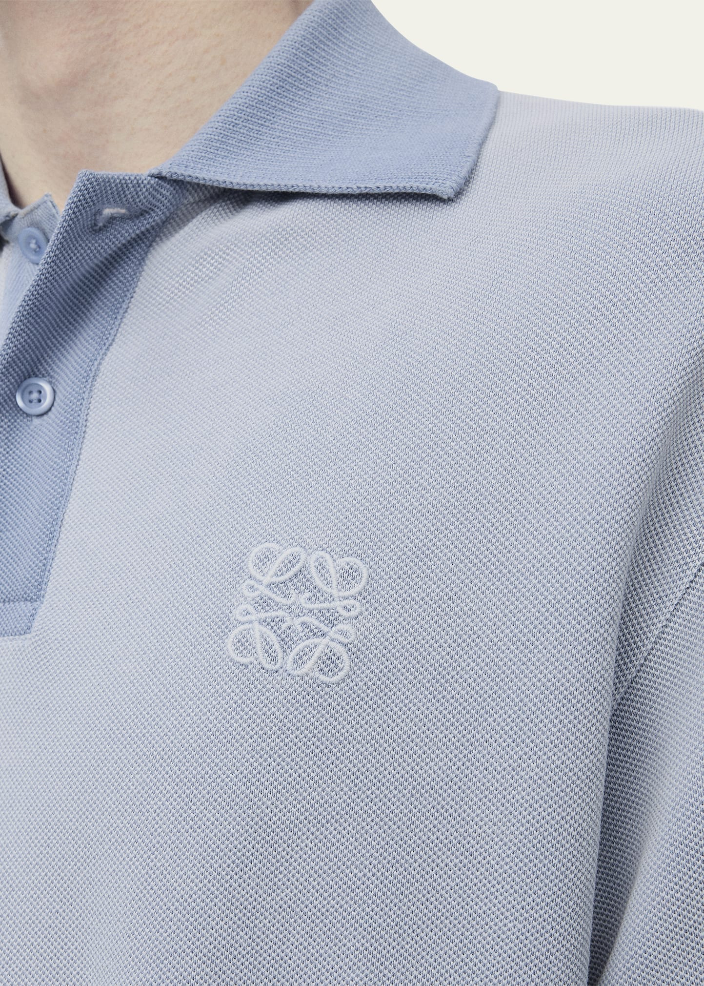 Men's Washed Pique Chest-Anagram Polo Shirt - 2
