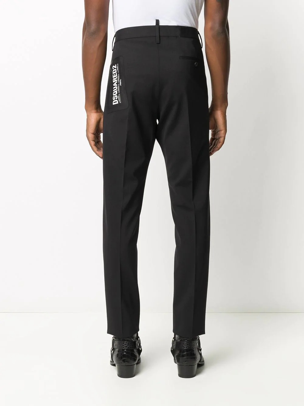 straight-leg logo-print trousers - 4