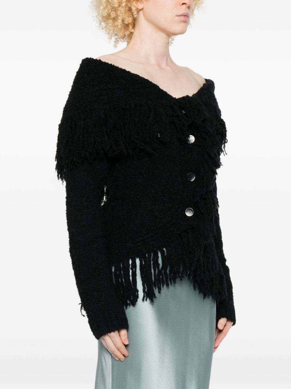 Michelle fringe-trimmed cardigan - 3