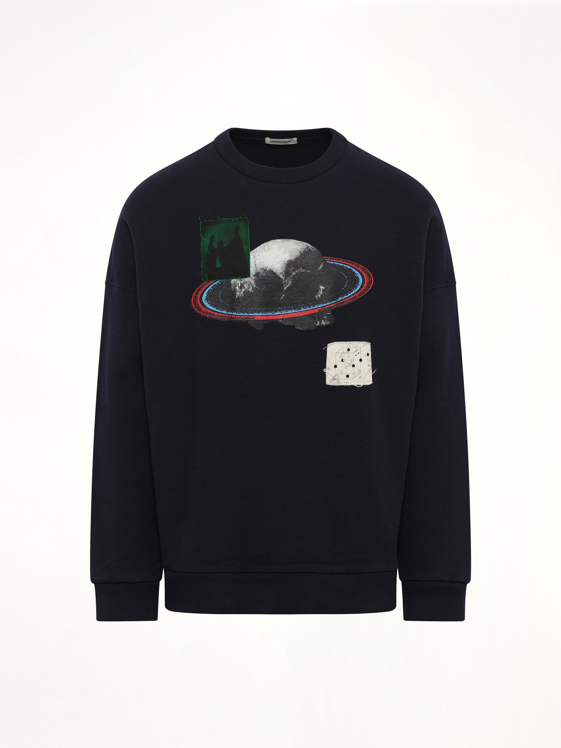 Graphic Patches Sweatshirt in Navy - 2