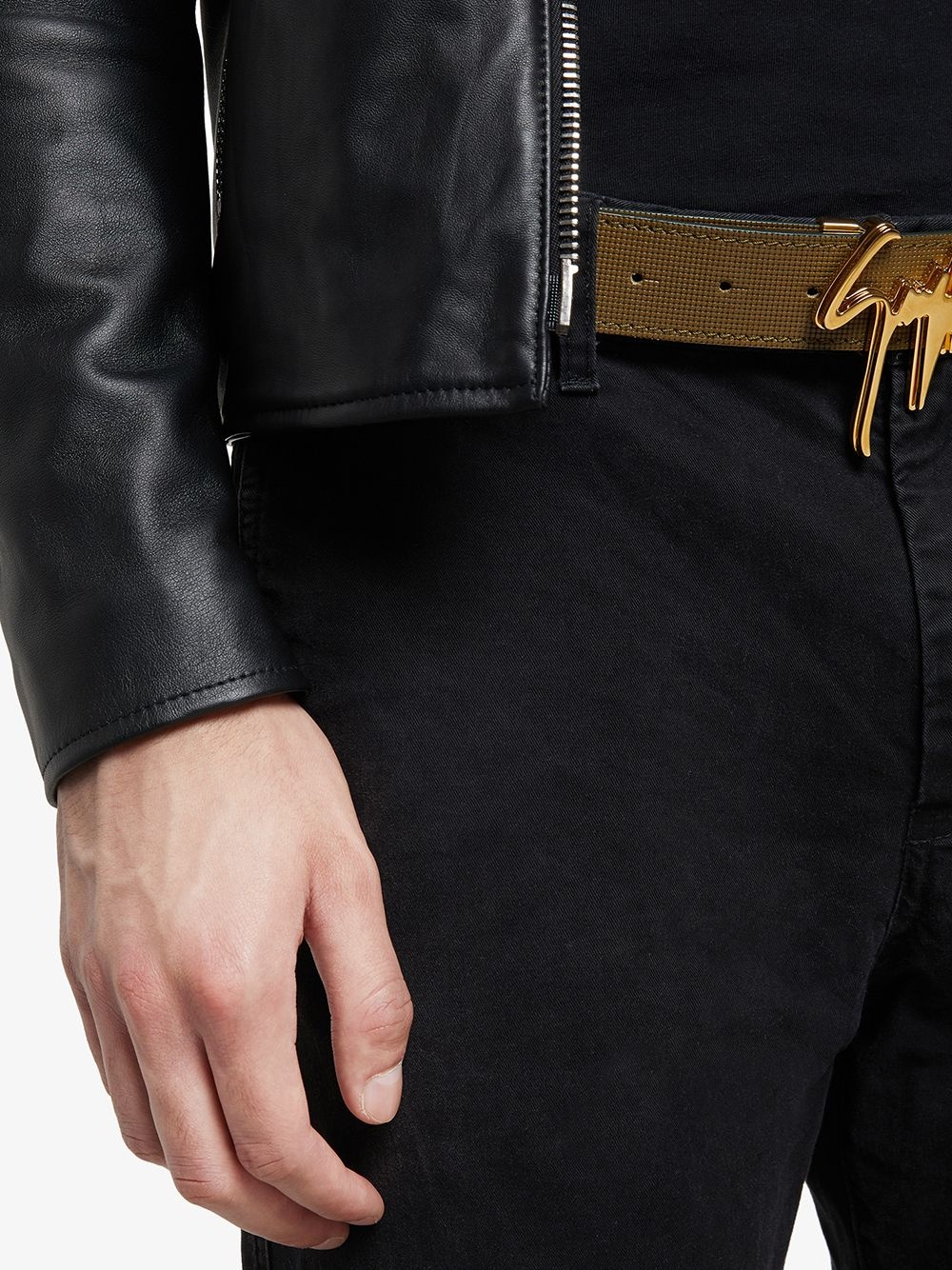 logo buckle belt - 3