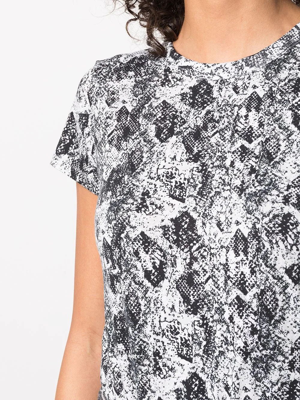 all-over snakeskin T-shirt - 5