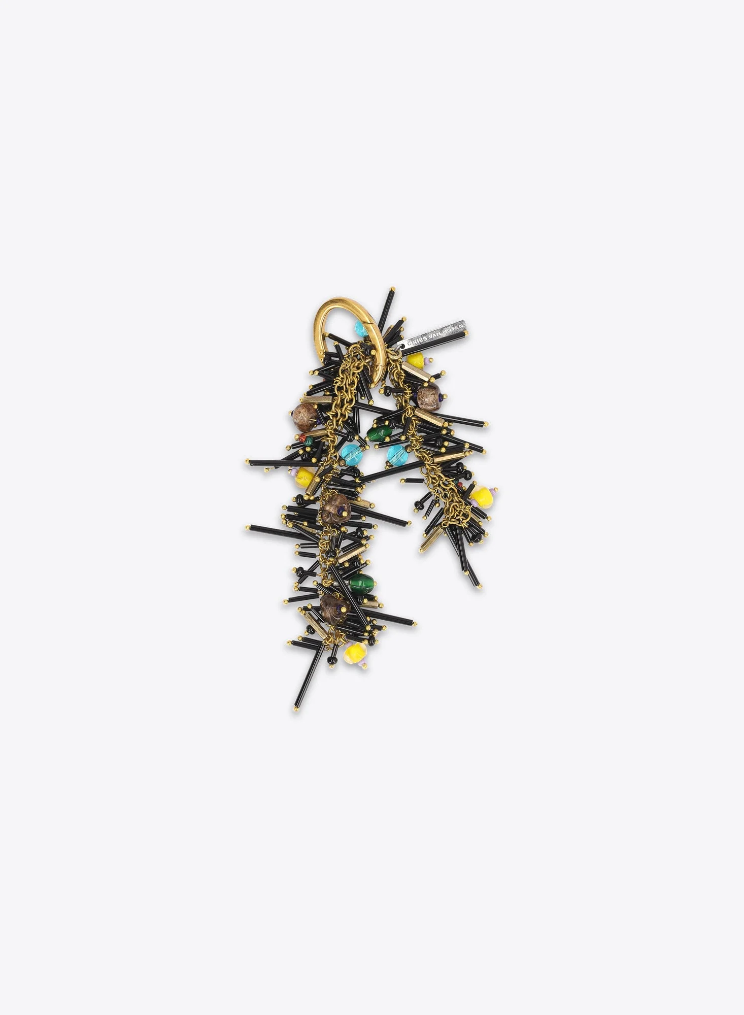 EMBROIDERED BAG CHARM - 1