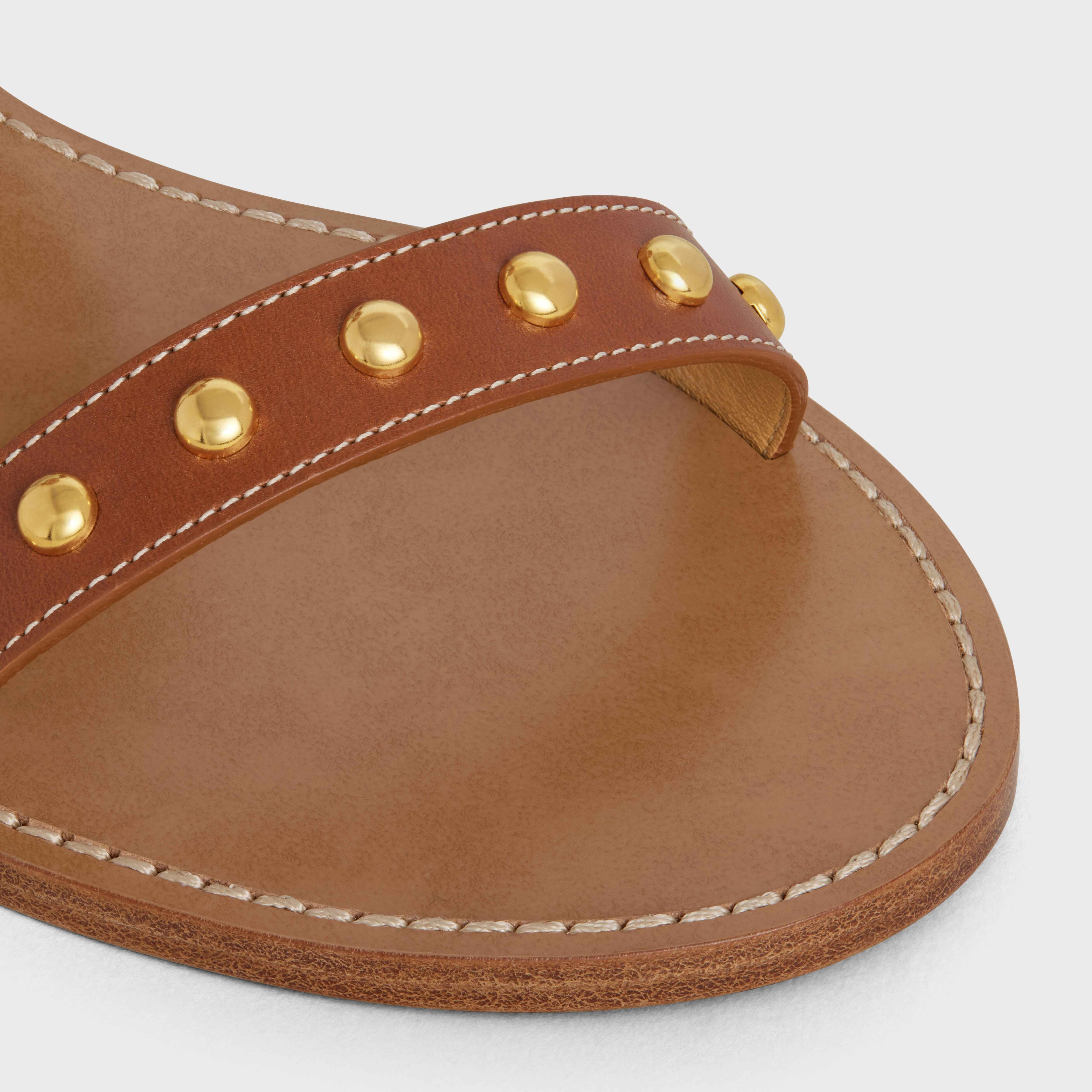 TAILLAT SANDAL WITH CUFF in VEGETAL CALFSKIN - 4