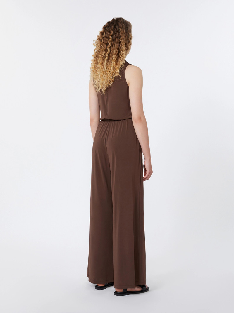 TROPICO Viscose jersey jumpsuit - CHOCOLATE 4