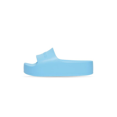 BALENCIAGA Women's Chunky Slide Sandal in Blue Sky outlook