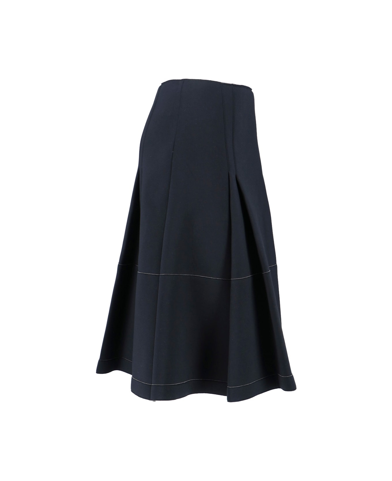 Pleated Midi Skirt - 3