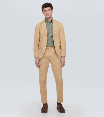 Brunello Cucinelli Cotton and cashmere gabardine suit outlook