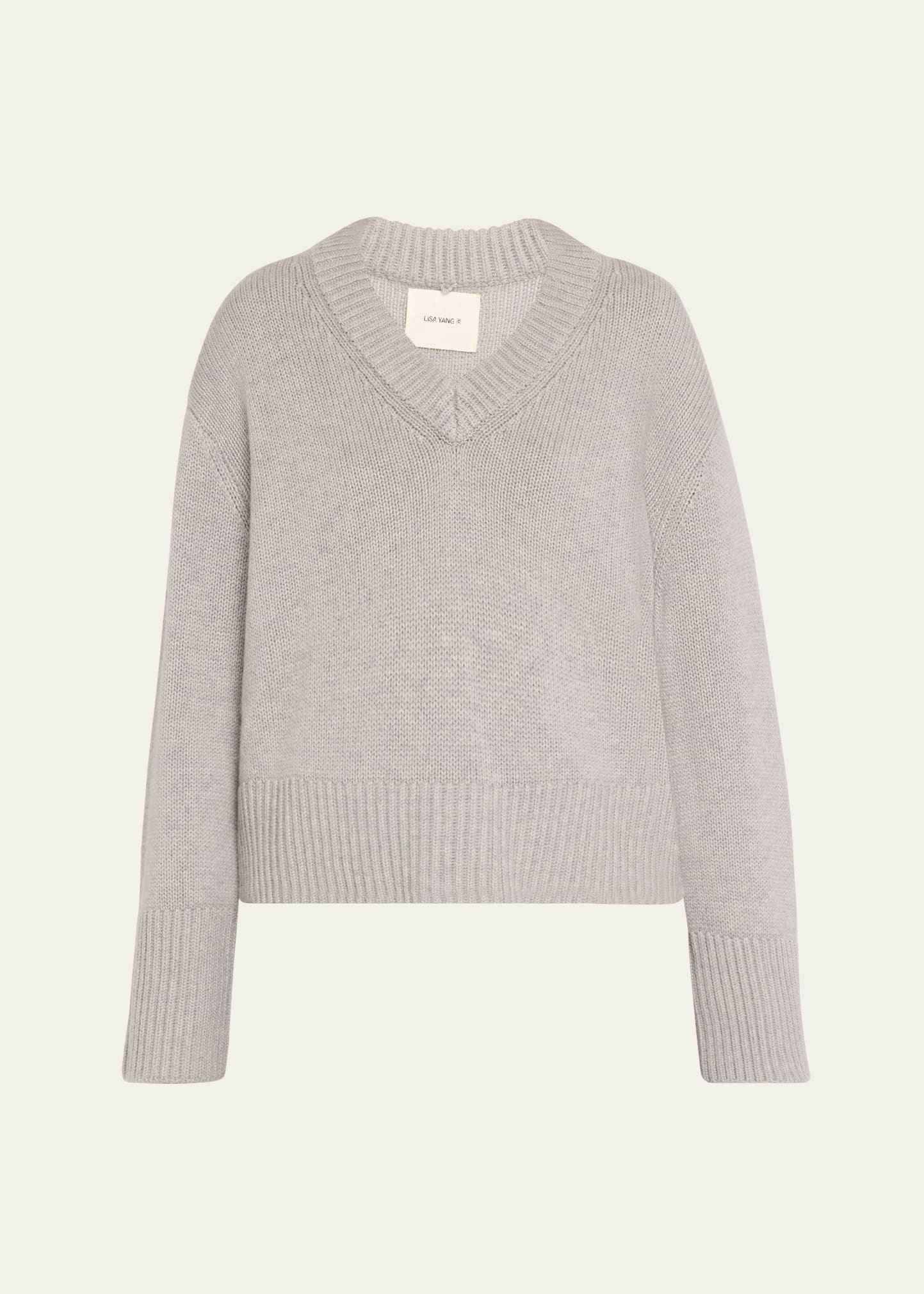 Aletta V-Neck Cashmere Knit Sweater - 1