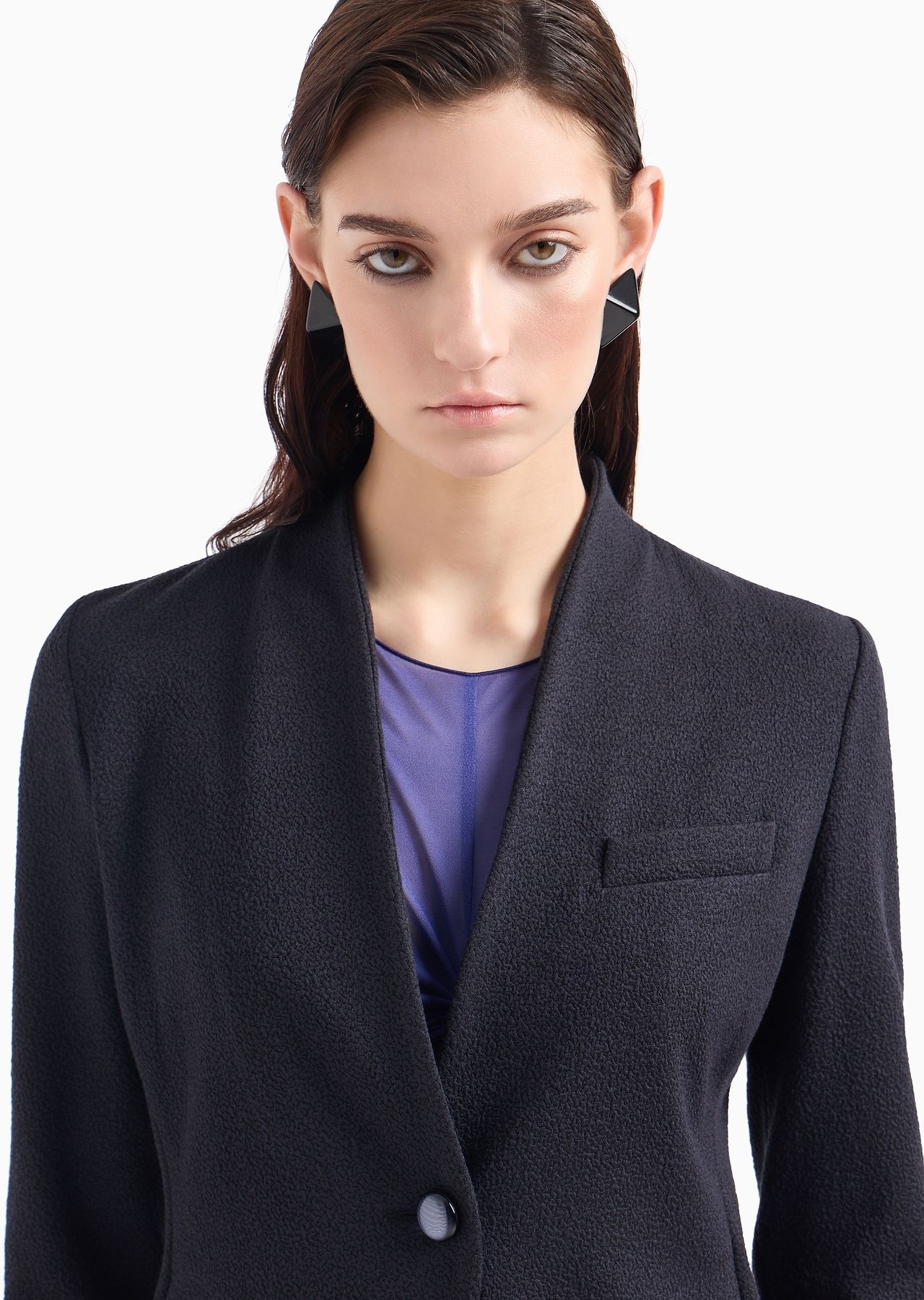 Single-breasted jacket in jacquard - 5