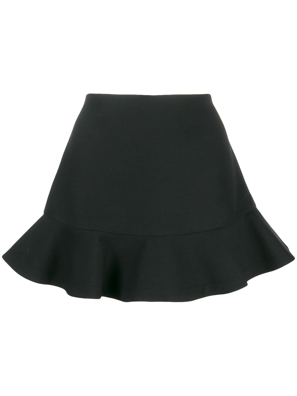 peplum hem short shorts - 1