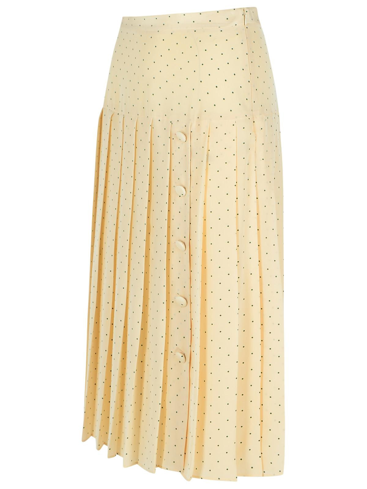Alessandra Rich Cream Silk Skirt Women - 2