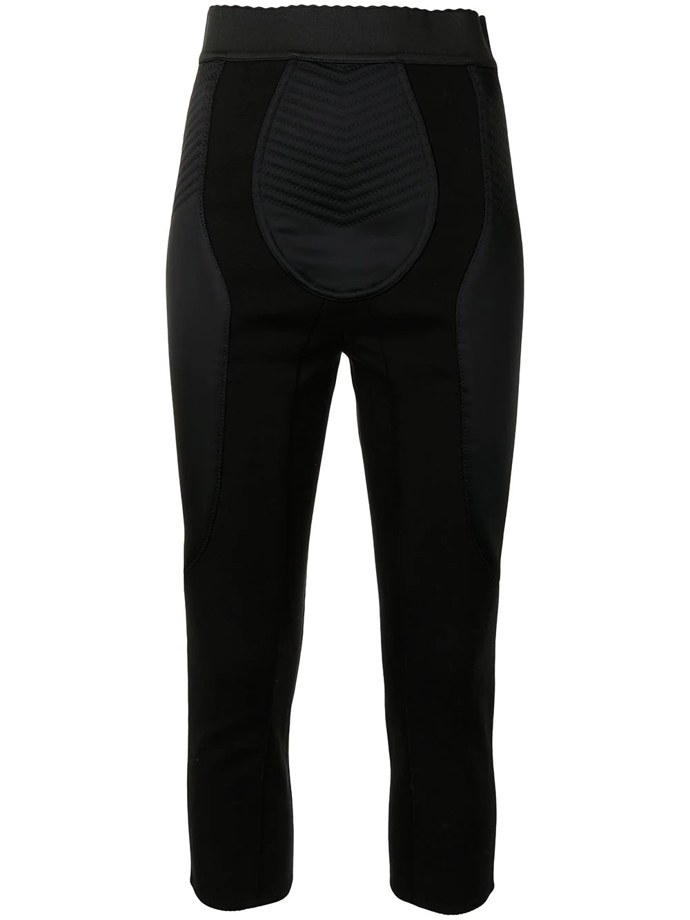 panelled cropped leggings - 1