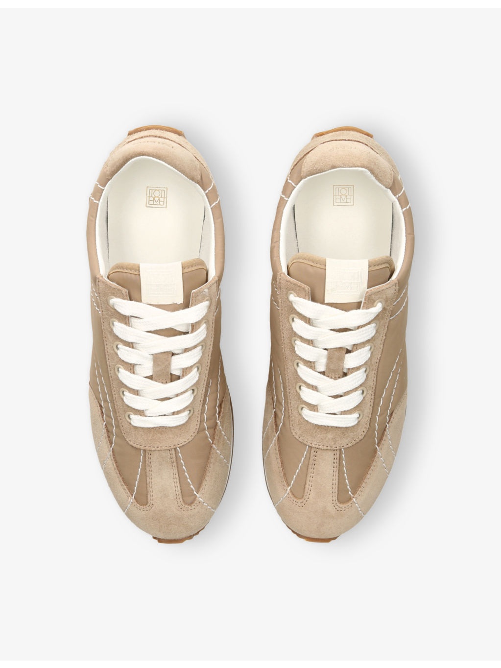 Sport Woven and Suede Low-Top Trainers - 2