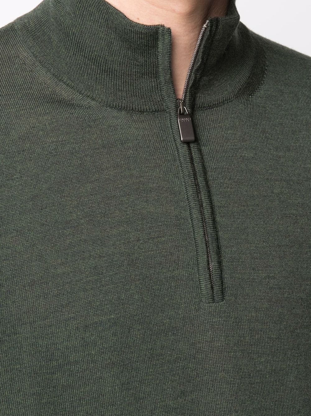 half-zip high-neck jumper - 5