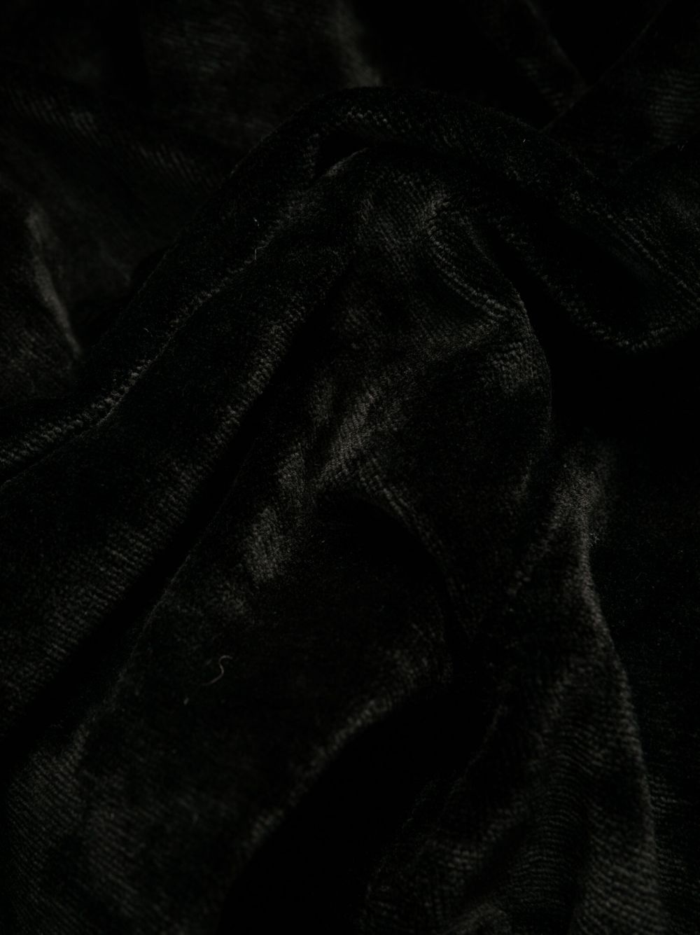 velvet straight-leg trousers - 8