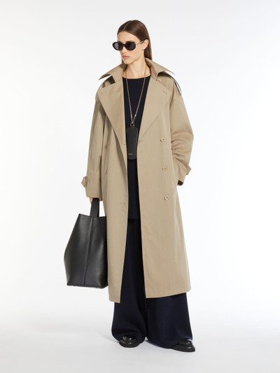 Max Mara SALPA Oversize trench coat in water-resistant cotton and wool outlook