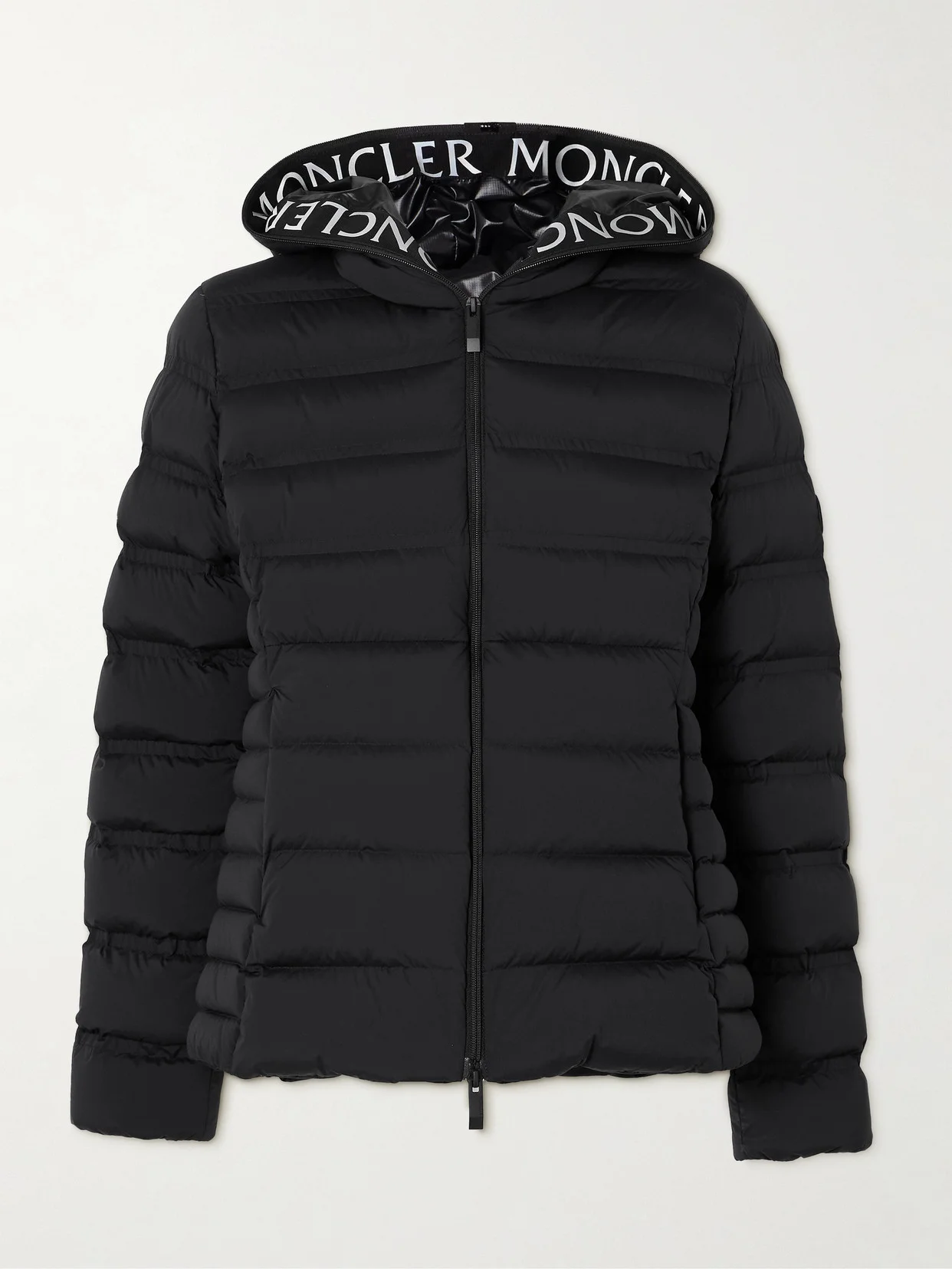 Appliquéd Webbing-trimmed Quilted Shell Down Jacket - 1