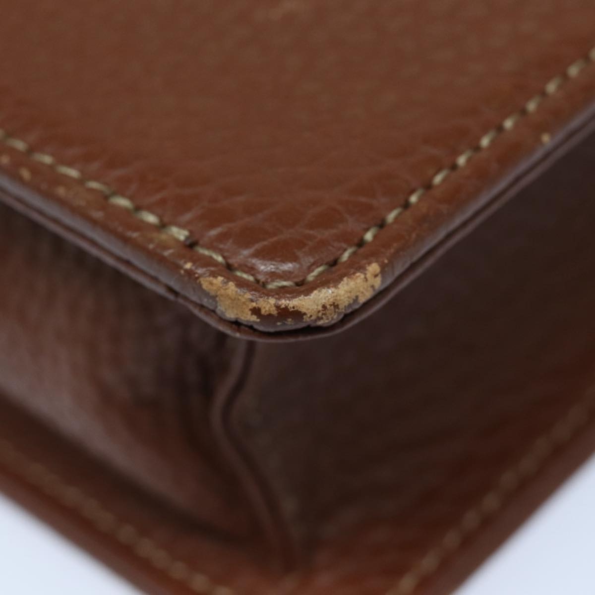 Burberry Hand Bag Leather Bordeaux Silver - 16