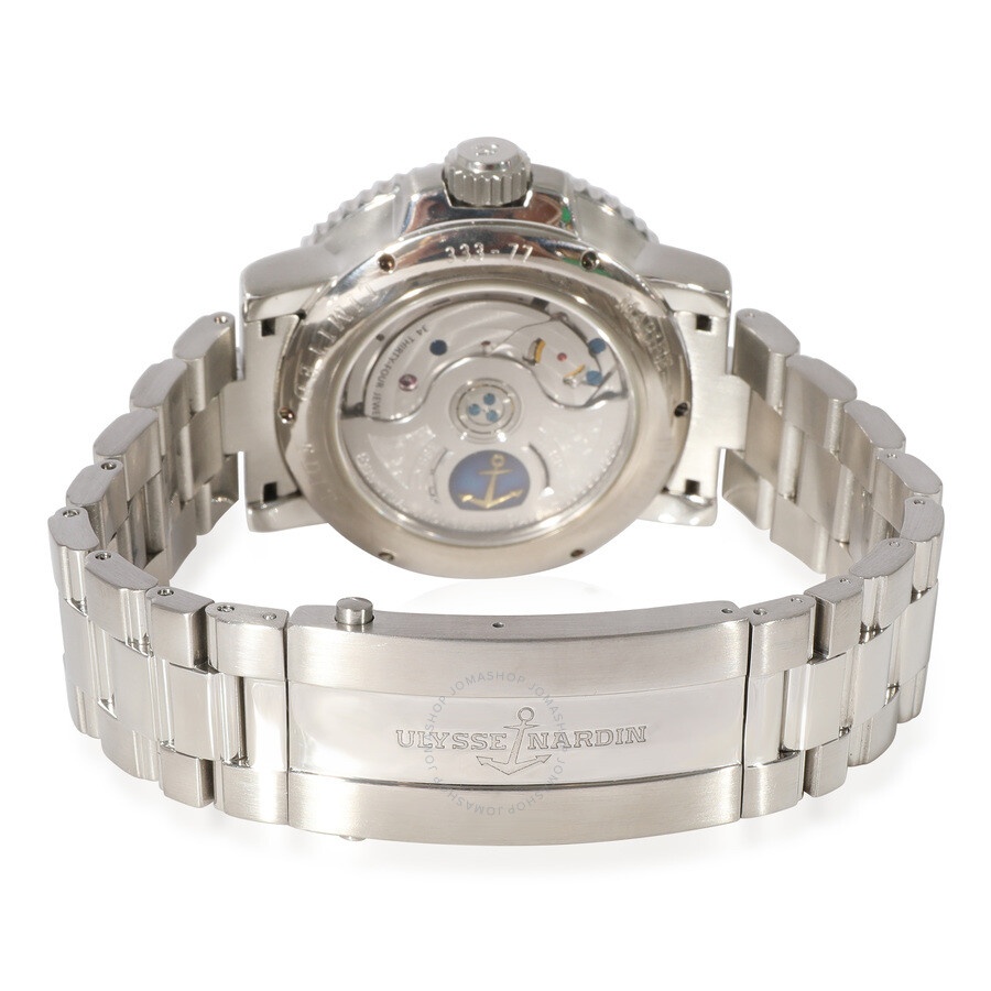 Pre-owned Ulysse Nardin Acqua Perpetual Automatic Blue Dial Men's Watch 333-77 - 4