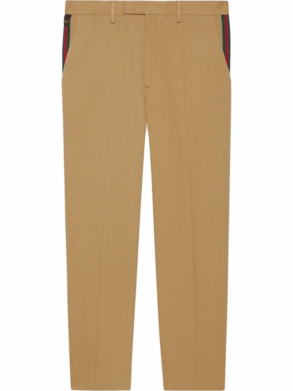 Web-detail tailored trousers - 1