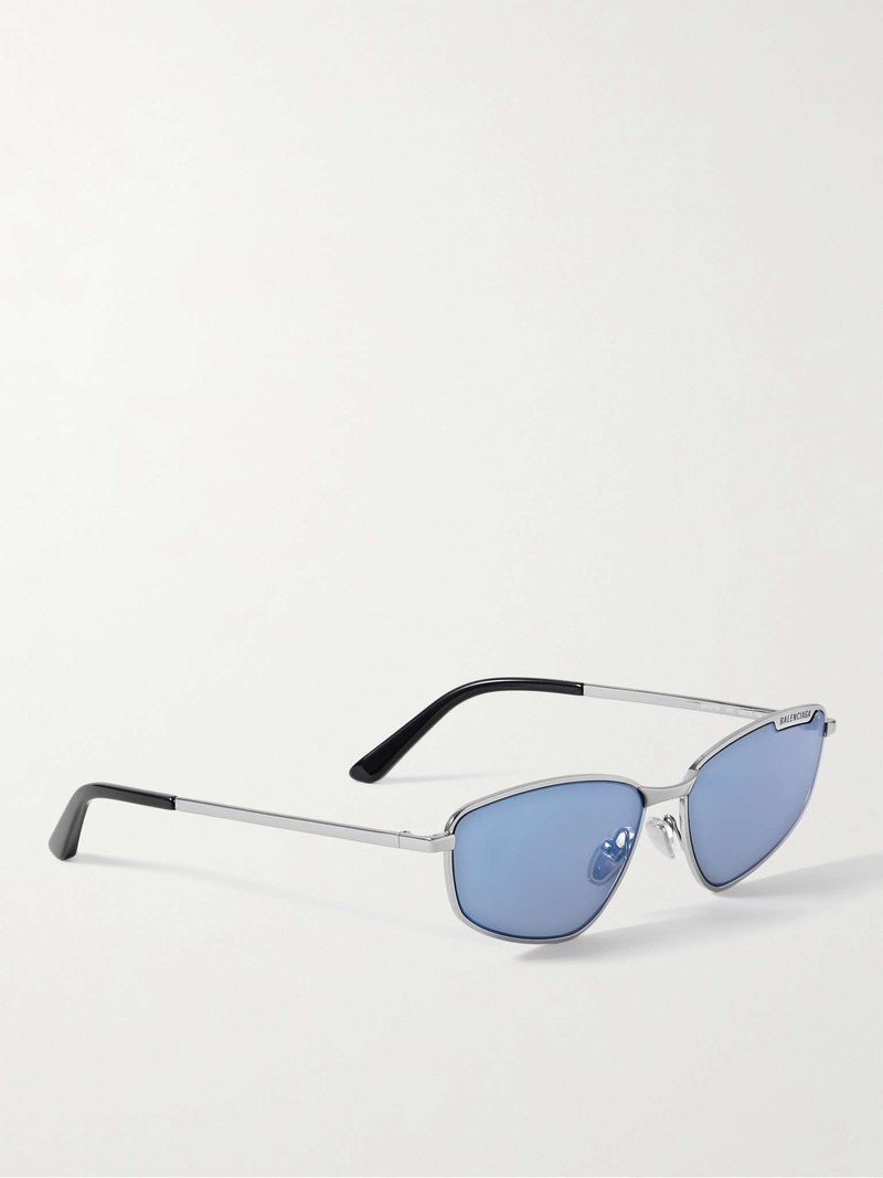Cat-Eye Silver-Tone Sunglasses 3