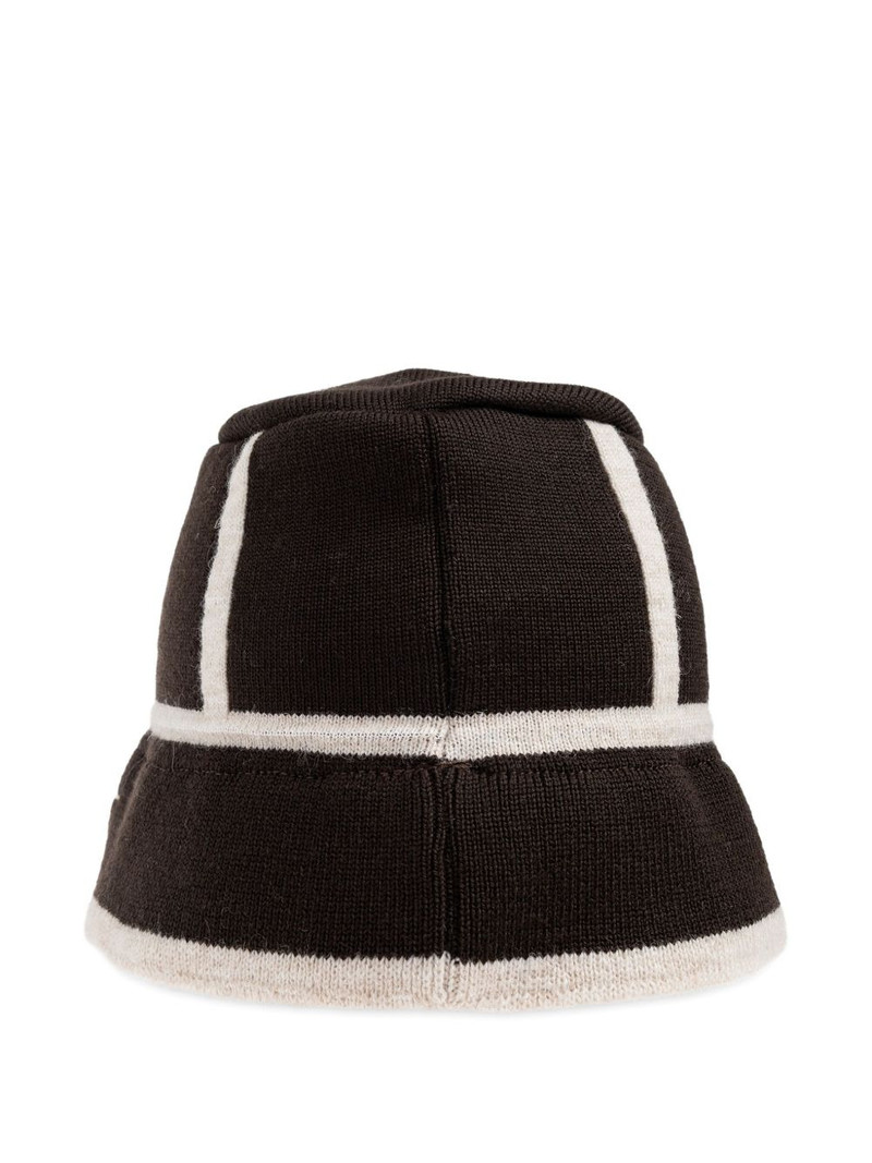 Moschino panelled wool bucket hat outlook