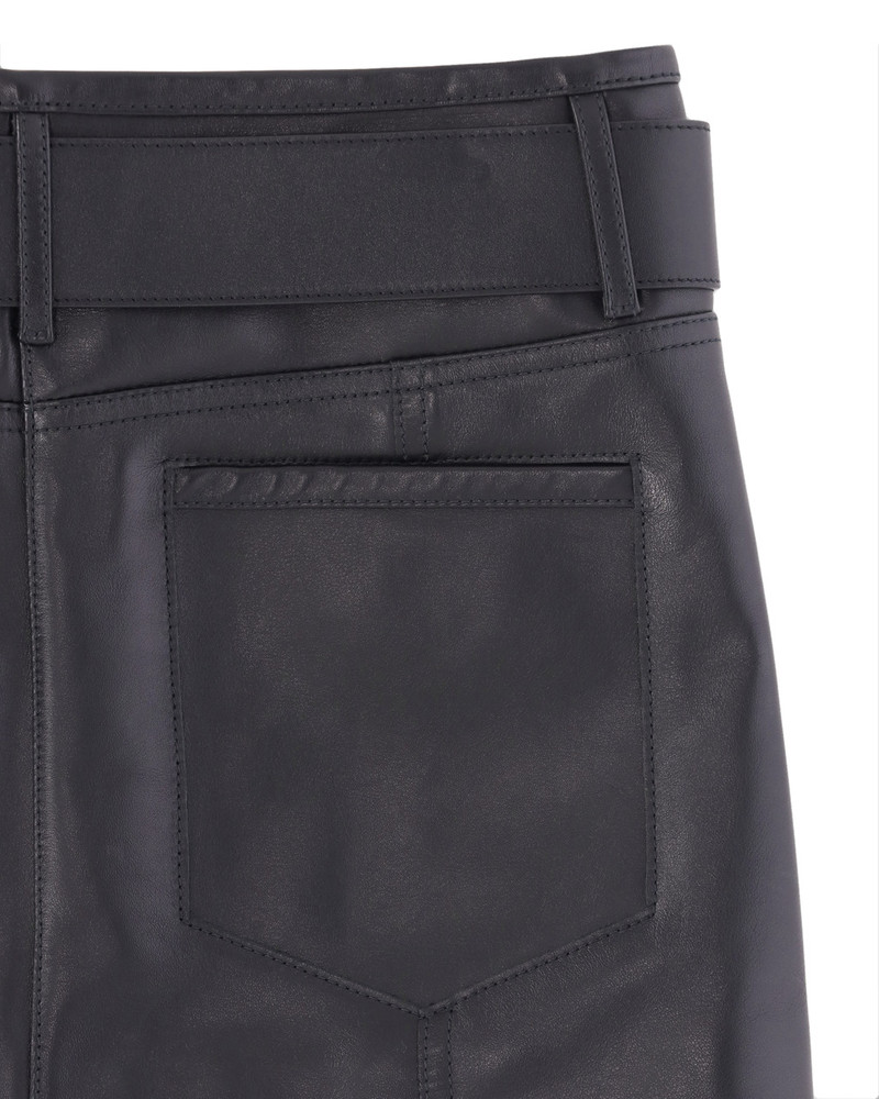 LEATHER SKIRT WITH BELT 8