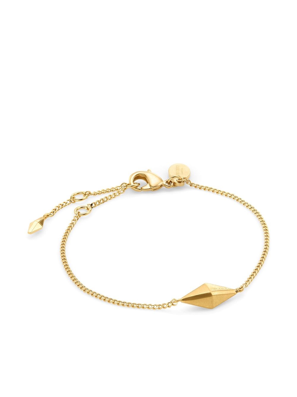 logo-engraved cable-chain link bracelet - 2