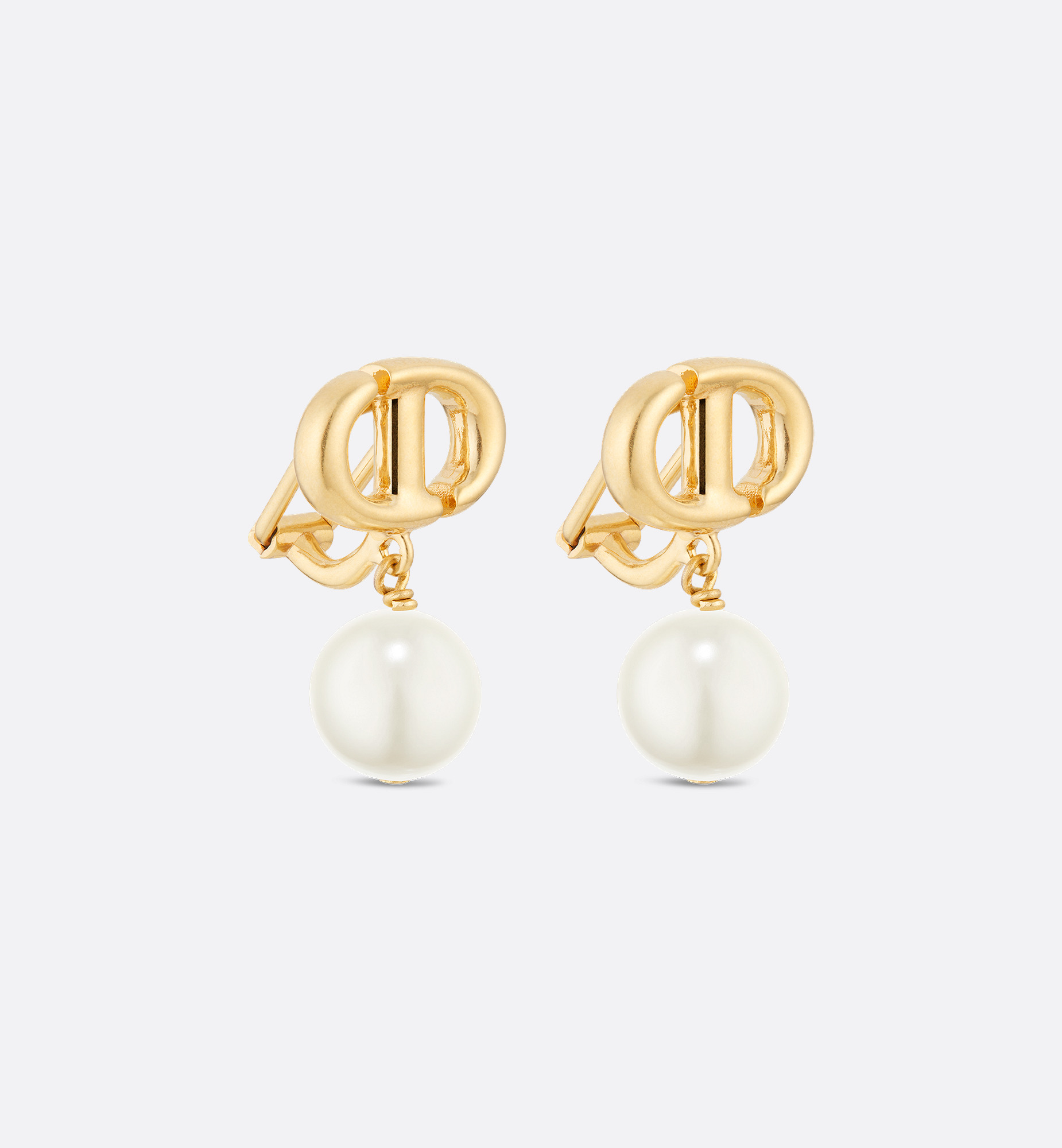 CD Navy Clip-On Earrings - 3