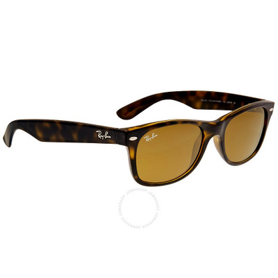 Ray-Ban Ray Ban New Wayfarer Classic Brown Classic B-15 Square Men's Sunglasses RB2132 710 52 outlook