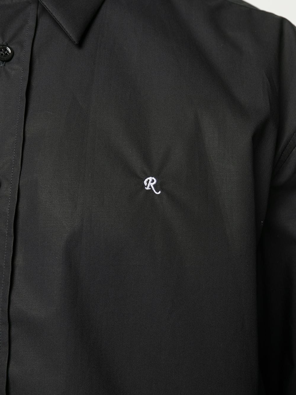 embroidered logo buttoned shirt - 5