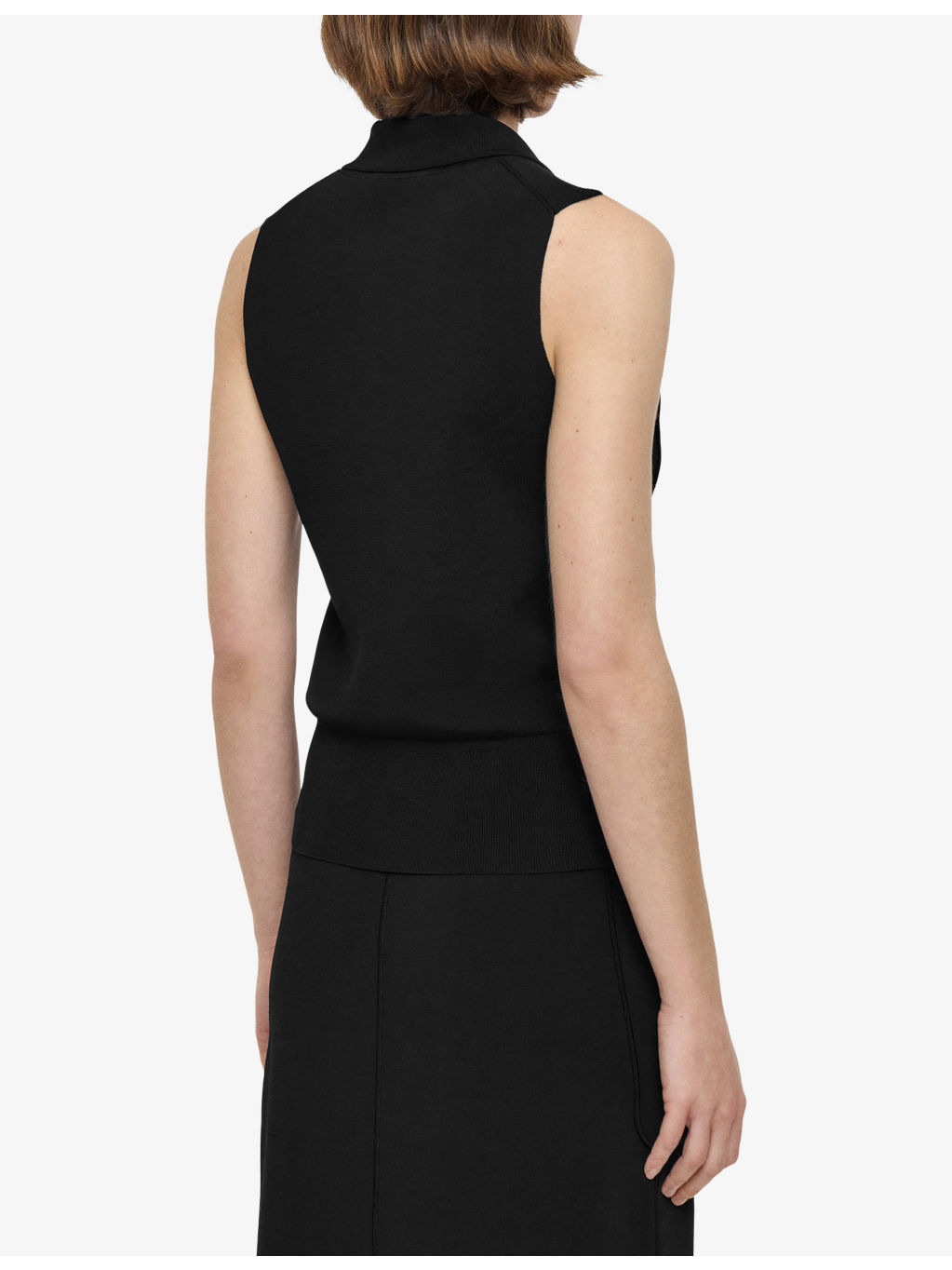 Milano Sleeveless Stretch-Knitted Vest - 4