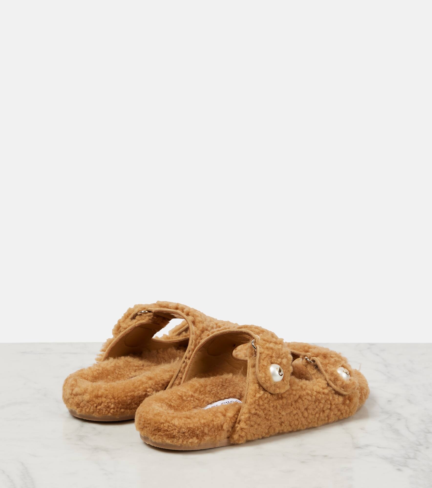 Fayence shearling sandals - 2
