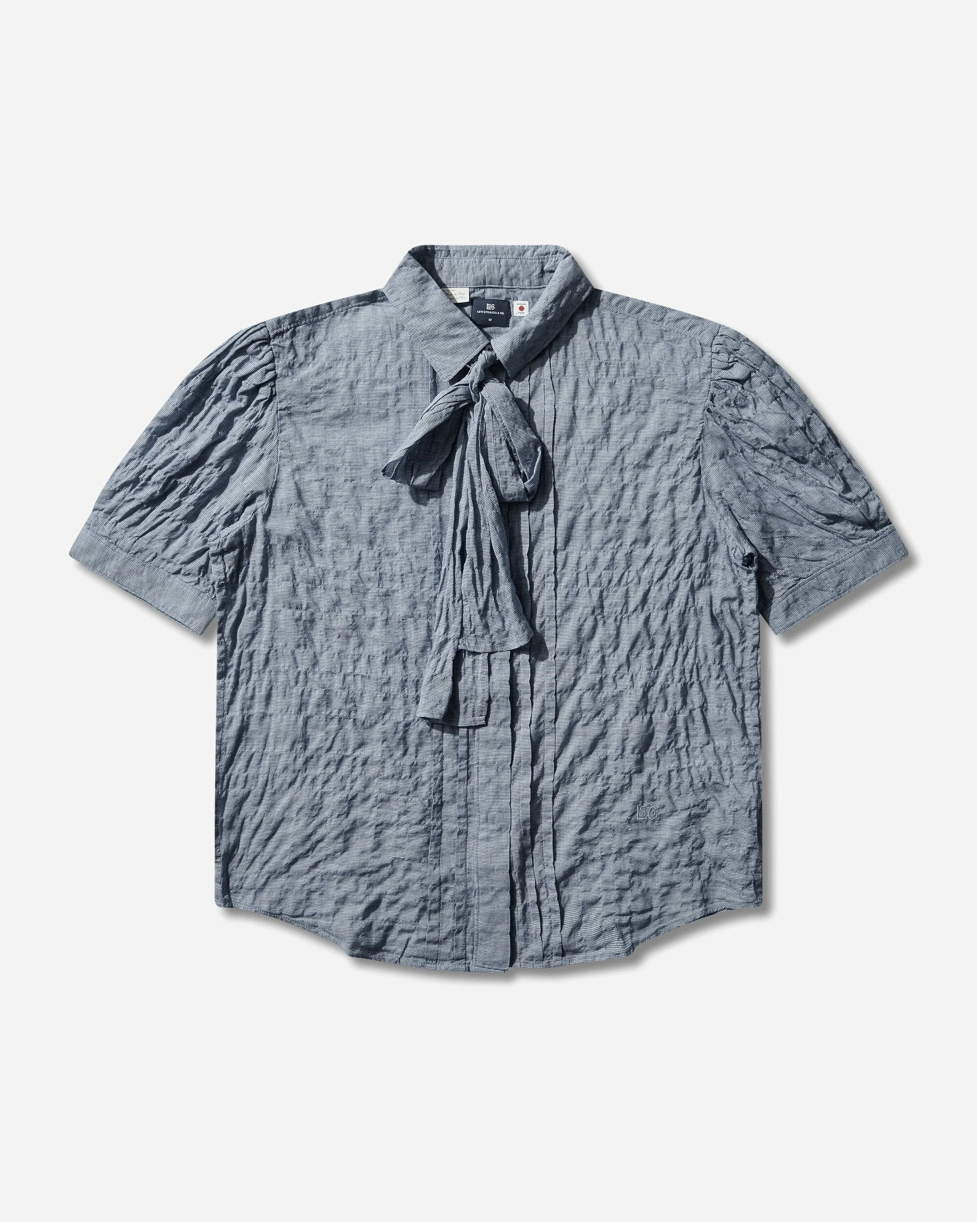 Women's Blue Tab Short Sleeve Weekend Shirt Blue - 1