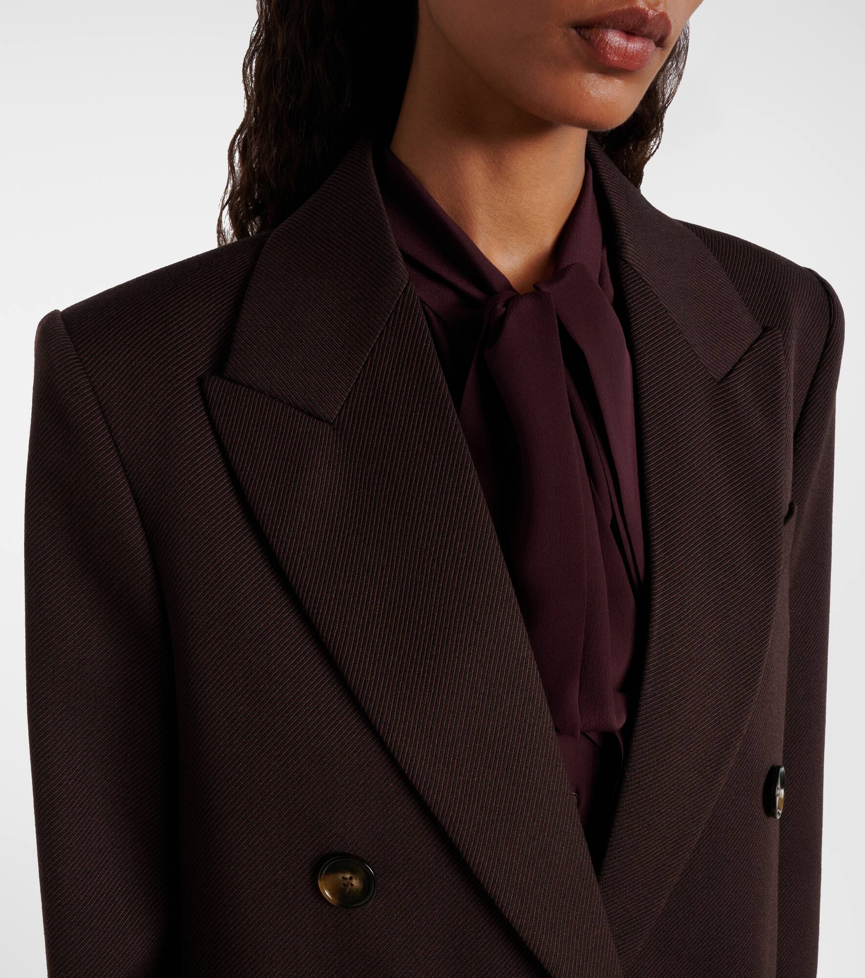 Wool twill coat - 4
