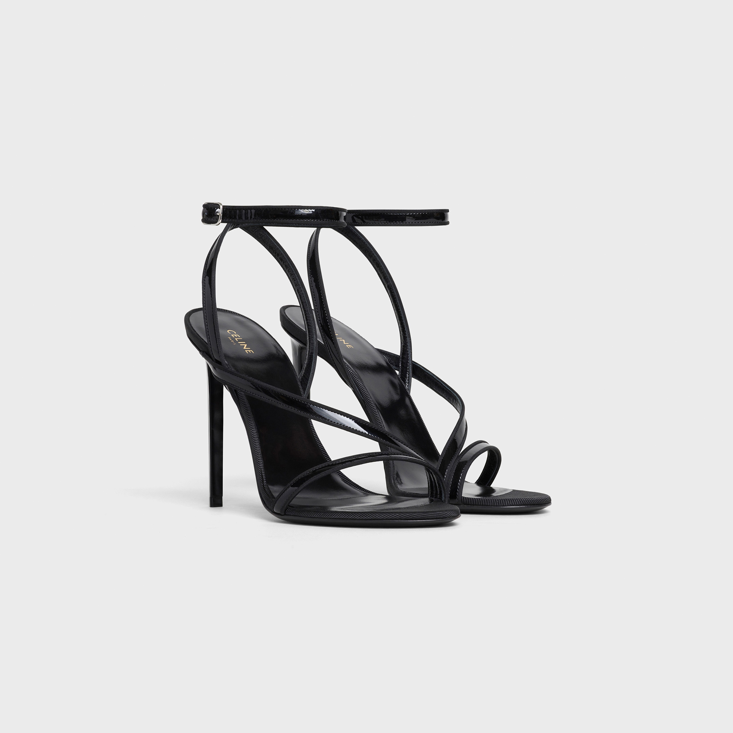 CELINE SHARP SANDAL  IN  PATENT CALFSKIN & REPS - 2